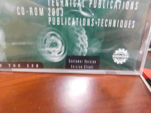 Bombardier BRP ATV CUSTOMER VERSION Technical Publications CD Rom 2003 ATV $7.11 - Picture 5 of 6
