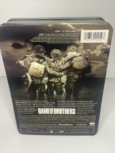 Band of Brothers DVD R1 Set Tin Steelcase Box with Sleeve 6 disc HBO mini Series - Picture 3 of 17