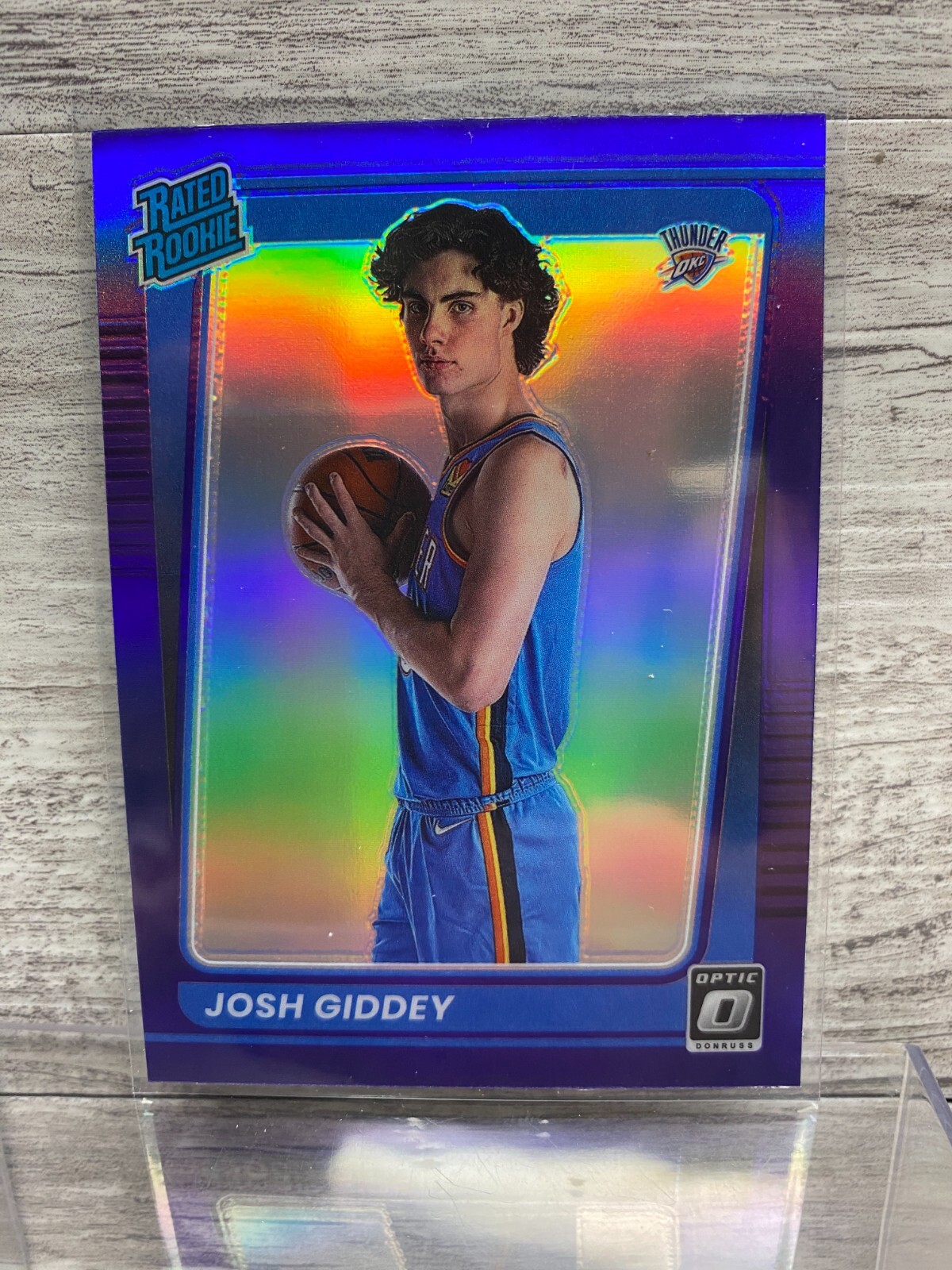 Josh Giddey 2021-22 Panini Donruss Optic Rated Rookie Purple Prizm #152
