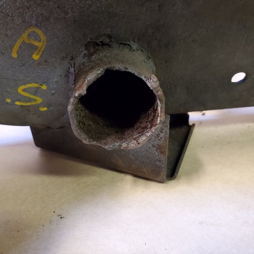 Original MG MGA Left Hand Front Frame Extension Assembly Partial Panel 1955-1962 - Picture 12 of 13