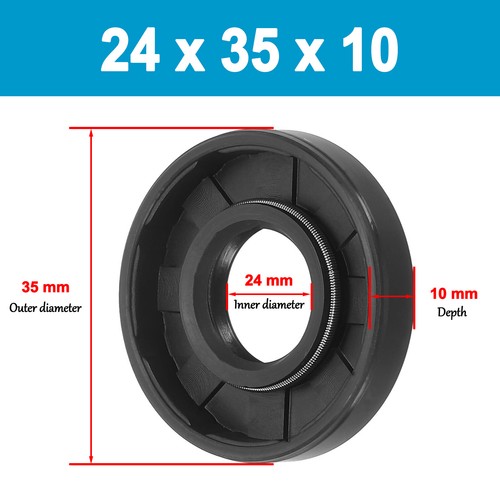 Sello de aceite 21 mm/22 mm/23 mm/24 mm ID eje giratorio doble labio R23/TC 4 - 12 mm de profundidad - Imagen 205 de 260
