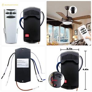 Details About Universal Dimmer Ceiling Fan Remote Control Kit With Receiver Remote Replacement