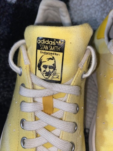 Adidas Pharrell Williams Stan Smith Yellow Canvas Sneakers Men’s 8 Canvas - Bild 2 von 12