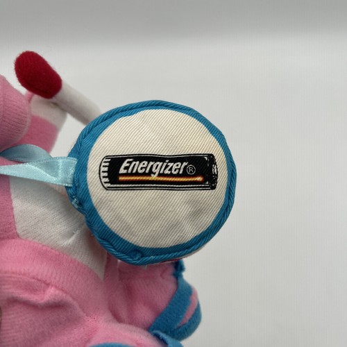 VTG 1997 Pink Energizer Bunny Stuffed Animal 6" Plush Doll Toy with Drum - Picture 6 of 19
