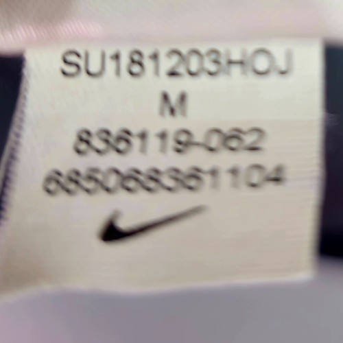 Nike Trainingsjacke Herren M grau bestickt Softball Training Reißverschluss schwarz gestreift - Bild 12 von 13