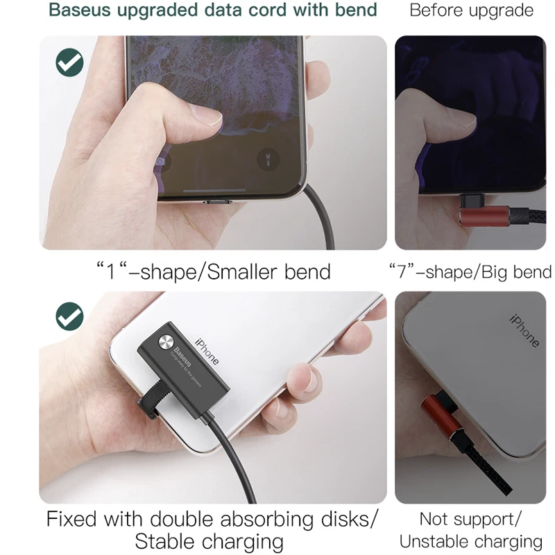 Baseus iPhone 12 11 Pro MAX XS X XR USB iPhone Charger Cable Charging Data Cord - Image 3 of 4