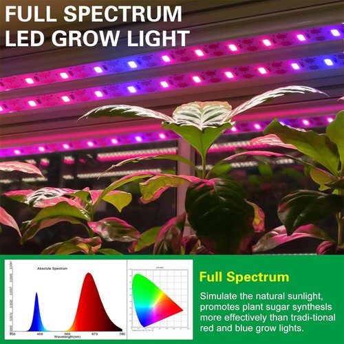 2X LED Pflanzenlampe Streifen Strip Planzenlicht Grow Licht Band Wachstumslampe - Bild 7 von 18