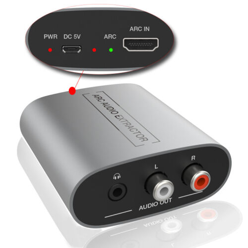 HDMI ARC Audio Extractor for audio receiver/amplifier/ headphone 3.5mm Headphone