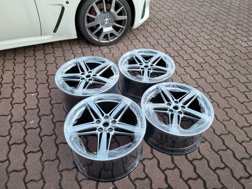 FERRARI F12 Berlinetta 4x "20 Rim Rims Alloy Wheels SET- DARK CHROME - BRAND NEW - Picture 4 of 12