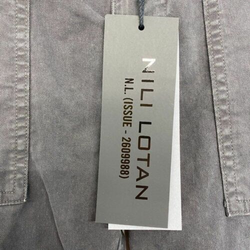 Neu mit Etikett $ 375 Nili Lotan Jenna mit Band kurze ausgefranste Hose metallisch 2 Fransen Stretch - Bild 4 von 8