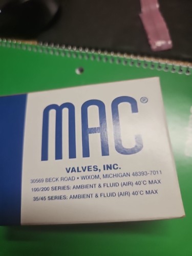 MAC Valves New Open Box  83A-NDO-GM-GDFA-1BA - Picture 1 of 3