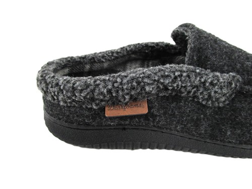 Dearfoams Total Comfort Men's Memory Foam Slippers Soft, Warm Comfy Shoe w Plaid - Picture 5 of 9