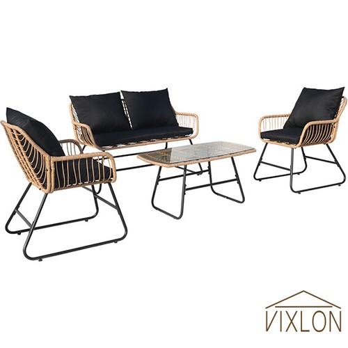 4X Outdoor Patio Furniture Set Sectional Sofa Rattan Chair Wicker Set w/ Cushion - Picture 1 of 12