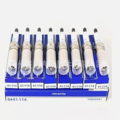 #ad OEM 8PCS 12622441 41 114 Iridium Spark Plugs For Cadillac Chevrolet $19.59