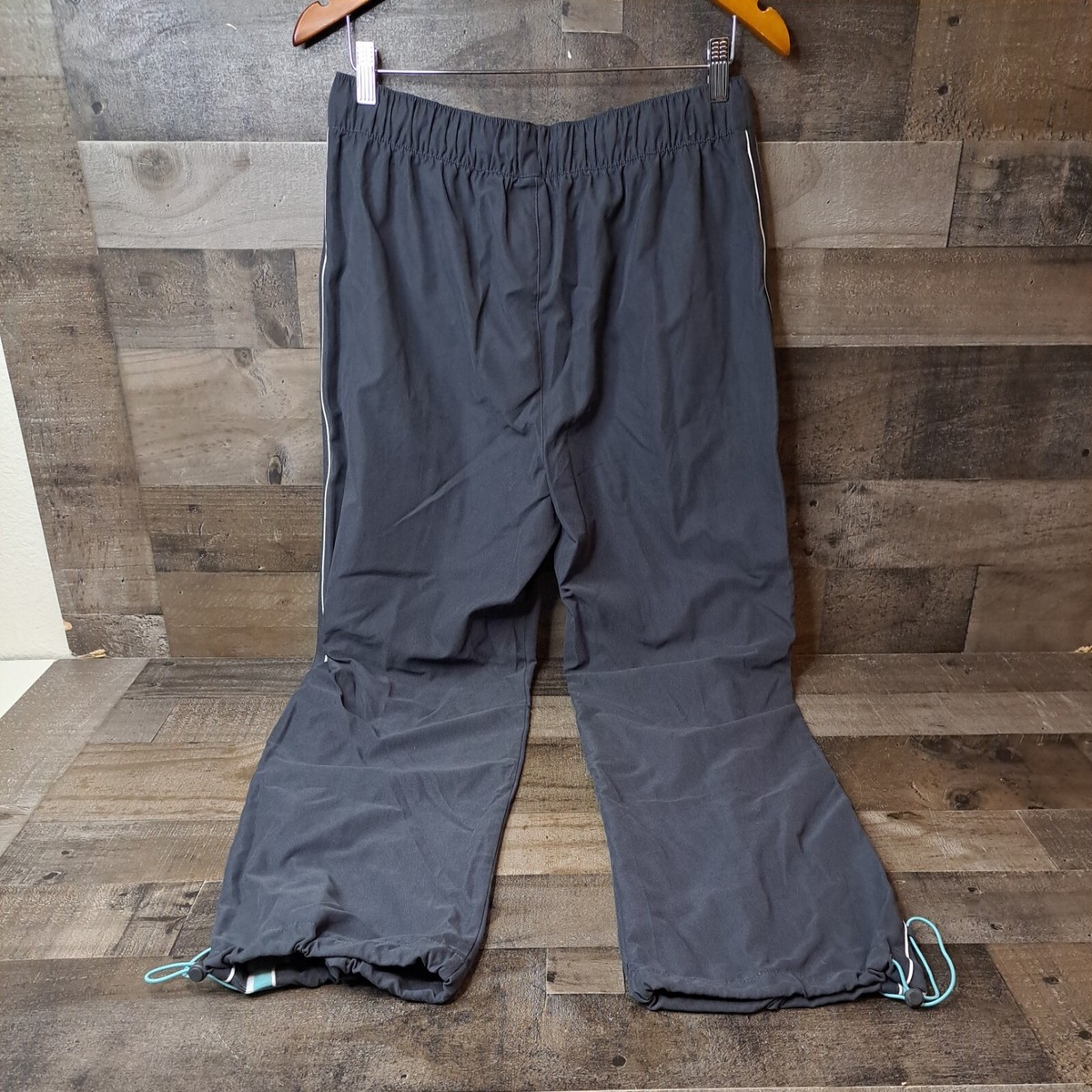Green Tea Fu Da Womens Athletic Pants Extra Large Gray Windbreaker