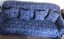 sure fit usa damask designer fall holiday blue 3 seat sofa cover w/ 4 pillows