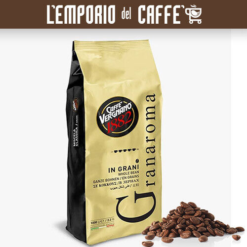 1 Kg Caffe Vergnano Grani Miscela Granaroma dal Gusto Ricco e Persistente - Bild 1 von 4