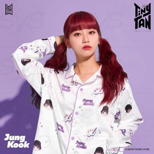 Pigiama viso grande BTS TinyTAN merce autentica ufficiale + numero di tracking - Foto 9 di 15