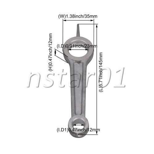 Accesorios para compresor de aire varilla de conexión de pistón plateada - Imagen 7 de 7