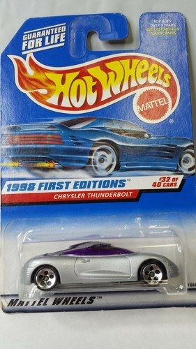 1998 Hot Wheels Chrysler Thunderbolt #671 [Silver]  Wheels are 5 Hole, not Spoke - Picture 1 of 2