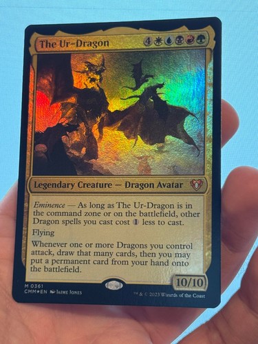 1X FOIL The Ur-Dragon MINT MTG Magic CMM Commander Masters Dragon CEDH EDH - Bild 2 von 4
