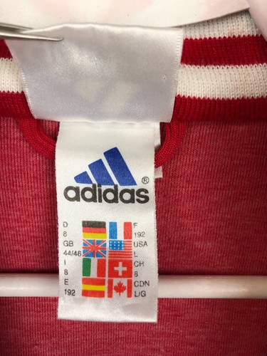 Vintage 90's Adidas VfB Stuttgart Football Jacket Soccer Track Top Mens Red Sz L - Picture 12 of 16