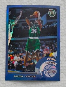 PAUL PIERCE 2002 Topps Chrome basketball #62 REFRACTOR Boston Celtics NBA