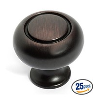 Dynasty Hardware K-80028-10b-25pk Cabinet Hardware Knob, Oil Rubbed Bronze, 25-p on sale Dynasty Hardware K-80028-10b-25pk Cabinet Hardware Knob, Oil Rubbed Bronze, 25-p on sale