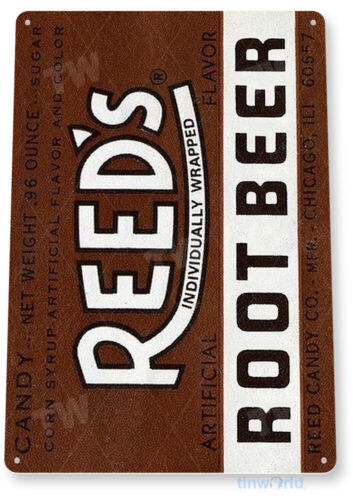 BLECHSCHILD Schilf Root Beer Soda Cola Rustikal Retro Schild Deko B458 - Bild 3 von 3