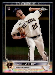 2022 Topps Chrome Aaron Ashby #80 RC Milwaukee Brewers