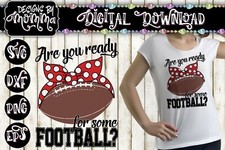 Are you ready for some football? Red Headband SVG DXF EPS PNG Cut File Cricut