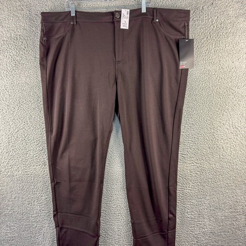 Avenue Jeans Womens 28 Average Brown NEW Ponte High Rise Stretch Office NWT $60