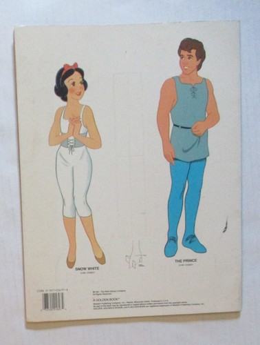 Snow White 1991 & Barbie 1983 Unused Vintage Paper Doll Books Golden Mattel OOP - Picture 5 of 11