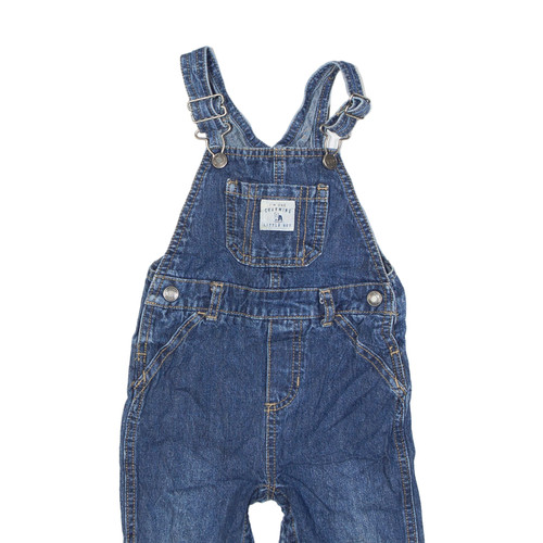 CARTERS Charming Little Guy Denim Dungarees Blue Straight Boys S W20 L10 - Picture 2 of 6