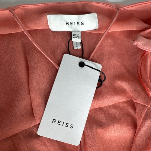 Reiss Paola Strappy Satin Cocktail Dress SZ 2 - Picture 8 of 13