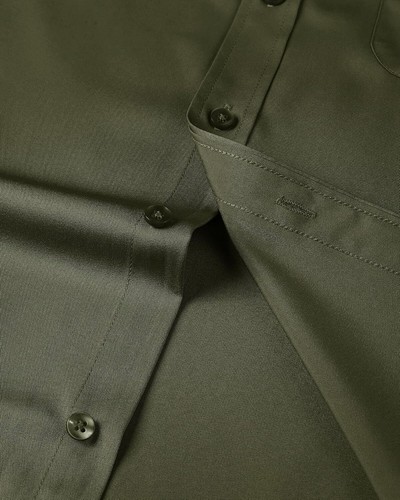 Men's Short Sleeve Dress Shirt, Wrinkle-Free Solid Button-Down with Pocket - Picture 80 of 227