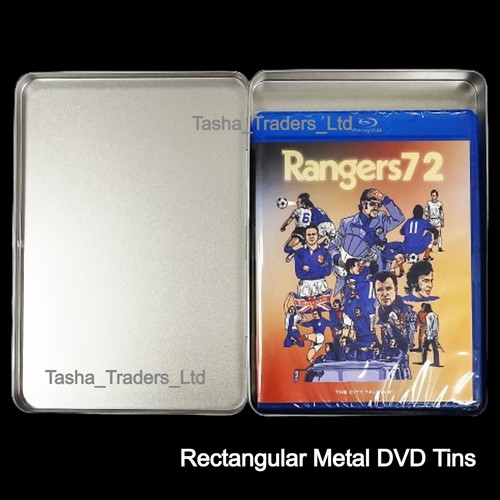 2 x Rechteckig Metall Aluminium Silber Ultra Multi Aufbewahrungsetui CD DVD Dosen Neu - Bild 12 von 24