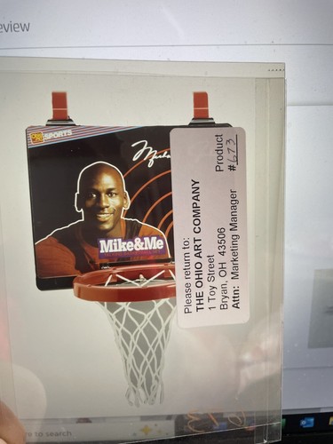 Michael Jordan Mike & Me Talking Basketball ORIGINAL Ohio Kunstnegativ für Spiel - Bild 3 von 12