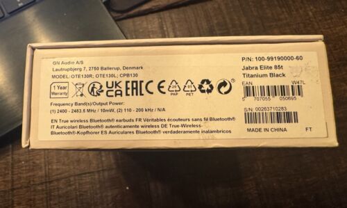 Jabra Elite 85t True Wireless Earbuds - For parts / not working. - Picture 6 of 6