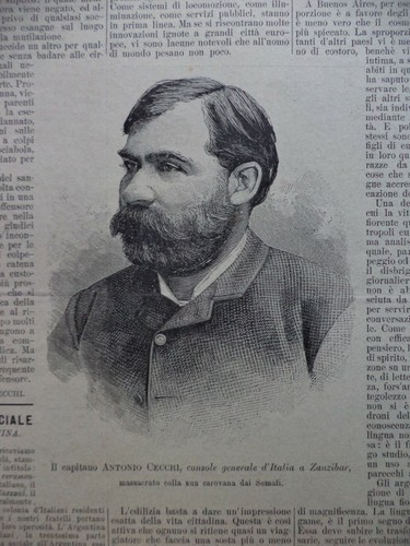 1896 SOMALIA STRAGE ANTONIO CECCHI ALEXANDER I OF SERBIA BALENE NEL GOLFO LIGURE - Picture 2 of 11