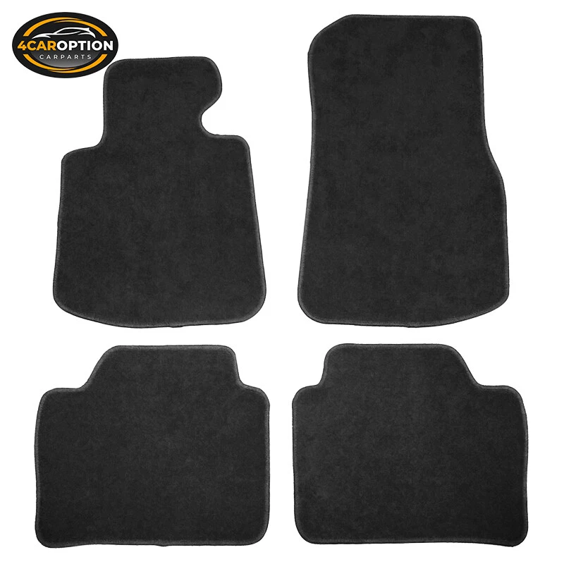 14-20 F32 4 Series Floor Mats Carpet Front & Rear Black 4PC - Nylon FOR: (BMW) Foto 2 de 4