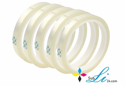 2-6 Thermoband hitzebeständiges Klebeband Sublimation bis 220 C° 66m Textildruck - Bild 3 von 3