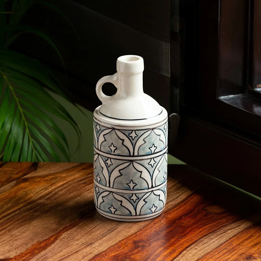 Arabo Notti Dipinto a Mano Ceramica Fiore Vaso per Soggiorno Casa Decorazione