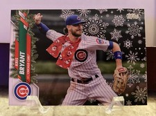 Topps 2020 Holiday Kris Bryant SP Scarf #HW63 Cubs