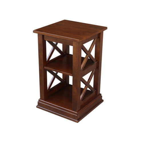 International Concepts Console Table 16" L, Standard Rectangle Wood W/ Shelves - Picture 6 of 9