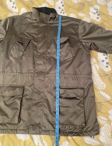 Nike Mens Classic Parka Coat H8 LDR Vtg Grey Insulated Rain Jacket Long Trench L - Picture 14 of 16