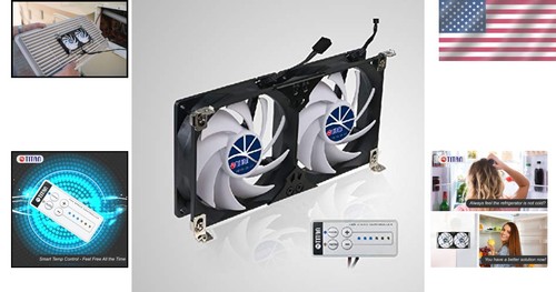 Waterproof Dual Rack Ventilation Fan with Speed Control for RVs and Campers - Picture 2 of 11