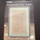 “Footprints In The Sand” Cross Stitch Pattern Leisure Arts 1985 Poem Leaflet 378