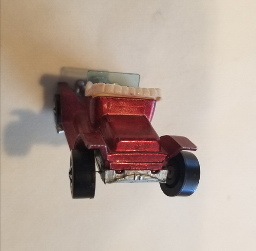 Hotwheels redline HK Glossy Rose Red Hot Heap w Rare Cap Front wheels! - Picture 10 of 12