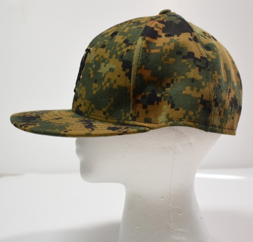 New York Mets Baseball Cap New Era 59Fifty Fitted Hat 7 3/8 Camo On Field - Picture 4 of 8